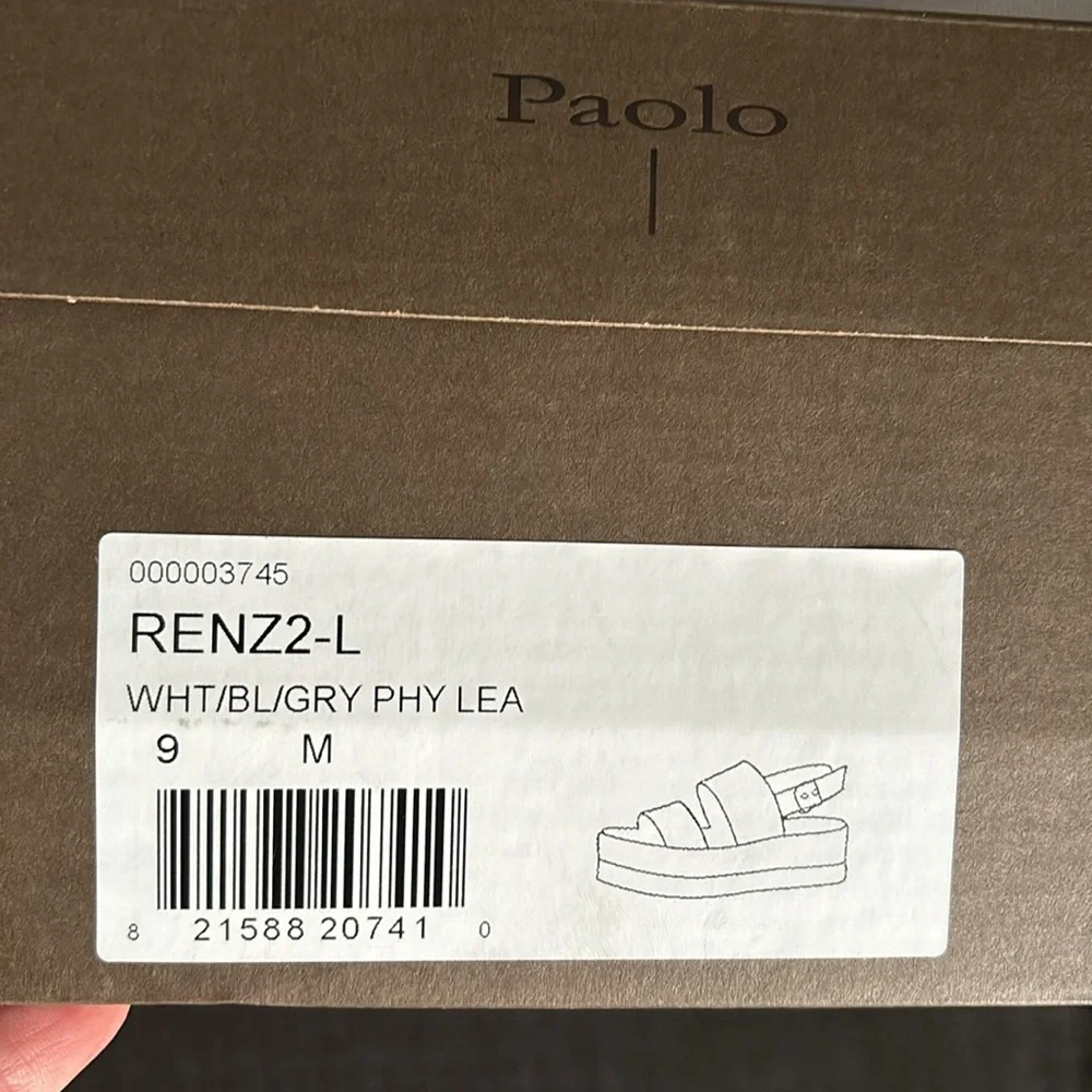 LINEA PAOLO Renz Platform Slingback Sandal Snake Print #18
